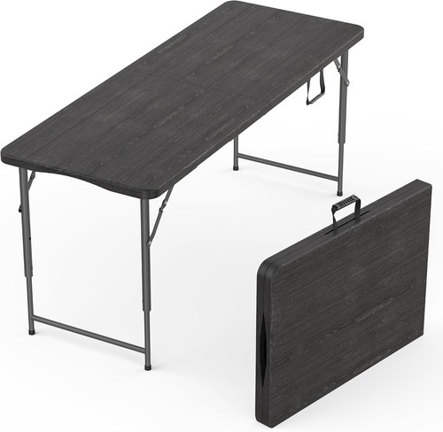 Plastic folding table 5 4 - plastic,