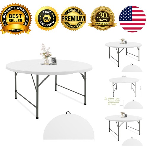 Round folding table - round,