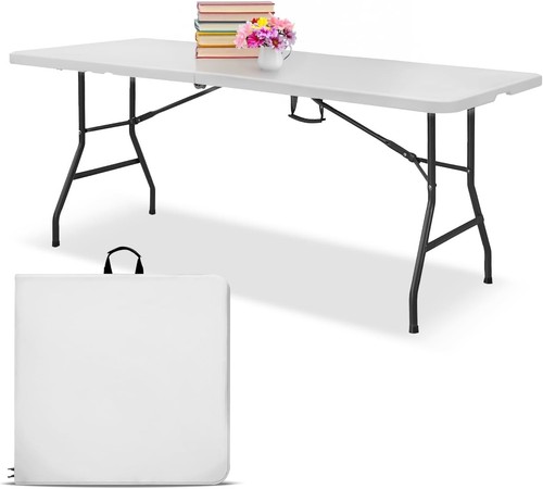 Econohome white 8ft folding - white,