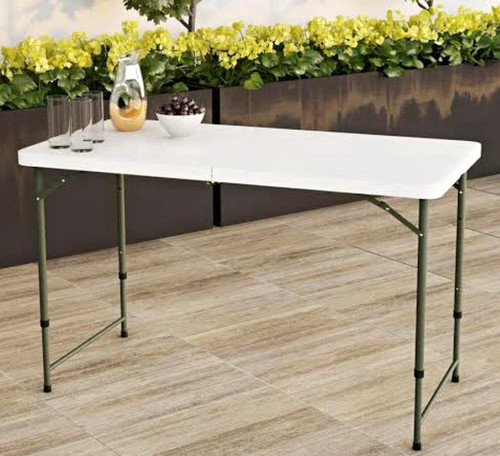 Foldable portable 4ft white - foldable,